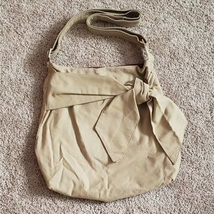 👌Great Condition! Canvas Knot-Detail Bag